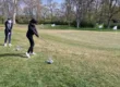 trénovanie golfového odpalu na tréningu – golfový kurz Slovensko